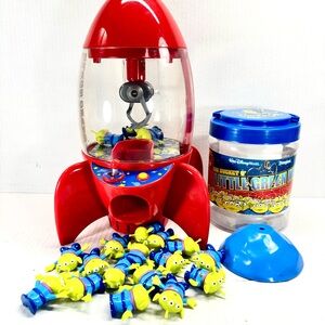 Disney Pixar Toy Story Pizza Planet Space Crane Claw Machine With 19 Aliens Figs